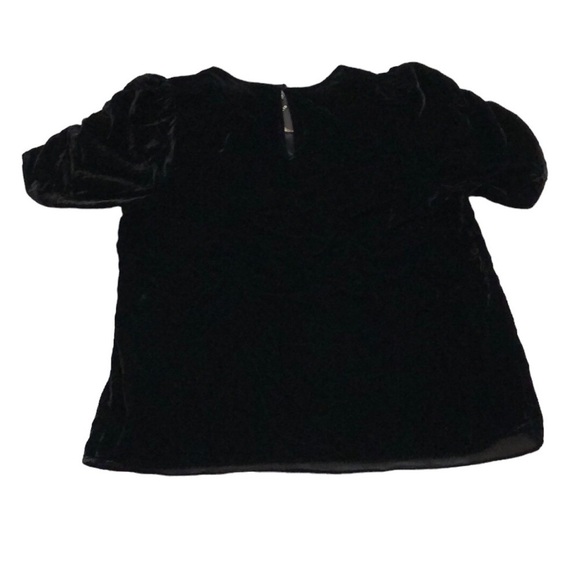 NWT Torrid Velvet Short Sleeve Top Sz 3X Black Party Holiday Classic Neutral - Picture 4 of 8